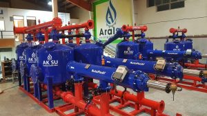 Automatic irrigation filter package